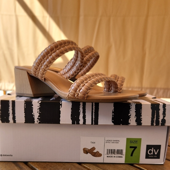 Dolce Vita Shoes - Dolce Vita Woven Tan Sandals